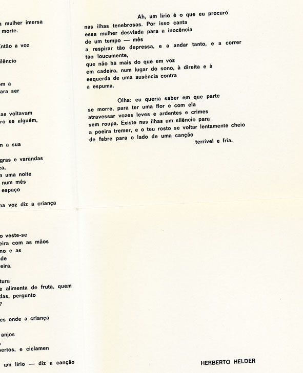 Num tempo sentado, 1969